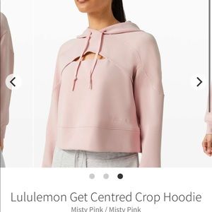 Lululemon Get Centred Crop Hoodie size 2